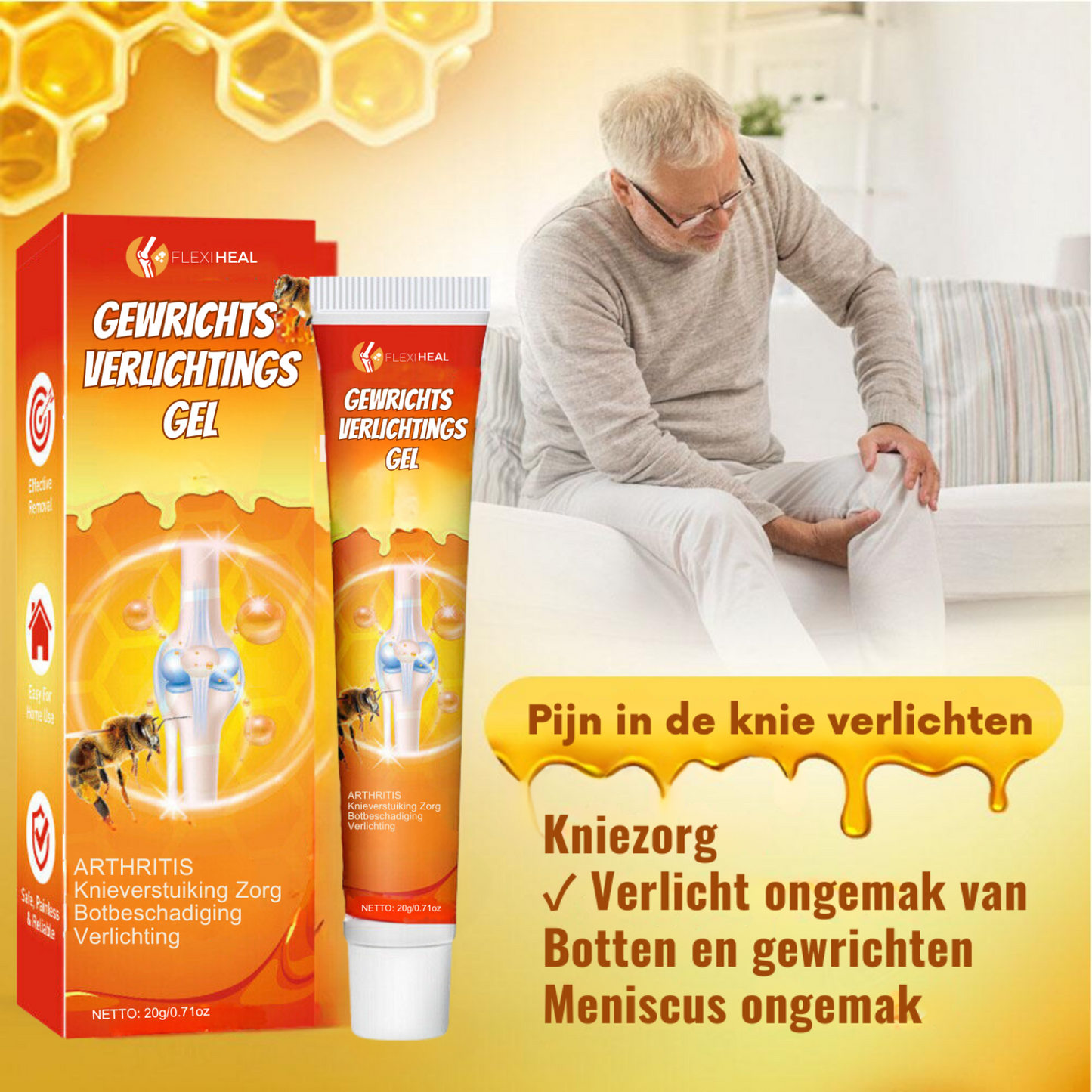 FlexiHeal™ - Diepe & Snelwerkende Pijnverlichting! (1+2 GRATIS!)